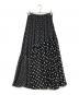 BEARDSLEY (ビアズリー) ドットパッチワークロングスカート ブラック サイズ:F：7000円