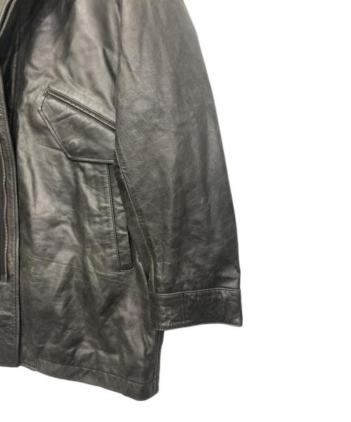 MAISON SPECIAL（メゾンスペシャル）MAISON SPECIAL (メゾンスペシャル) Buffalo Crack Leather Dress-Over Short Mods Coat/バッファローレザードレスオーバーショートモッズコート ブラック サイズ:2の古着・服飾アイテム