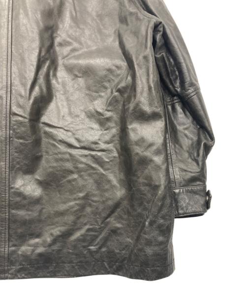 MAISON SPECIAL（メゾンスペシャル）MAISON SPECIAL (メゾンスペシャル) Buffalo Crack Leather Dress-Over Short Mods Coat/バッファローレザードレスオーバーショートモッズコート ブラック サイズ:2の古着・服飾アイテム