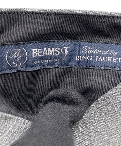 BEAMS F（ビームスエフ）BEAMS F (ビームスエフ) トロピカルウール 2プリーツ サイドアジャスター ワイドスラックス グレー サイズ:42の古着・服飾アイテム