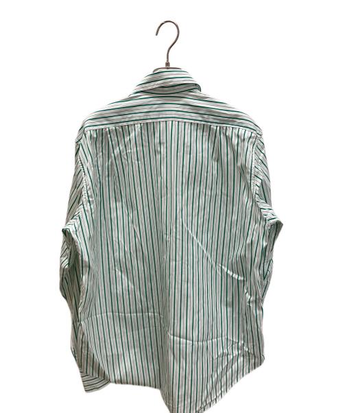 camisas manolo（カミサス マノロ）CAMISAS MANOLO (カミサス マノロ) ストライプシャツ グリーン サイズ:46の古着・服飾アイテム