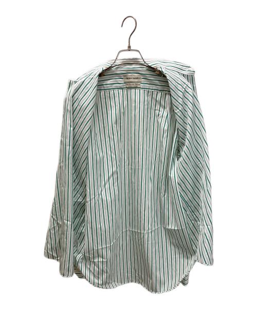 camisas manolo（カミサス マノロ）CAMISAS MANOLO (カミサス マノロ) ストライプシャツ グリーン サイズ:46の古着・服飾アイテム