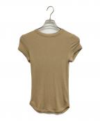 BORDERS at BALCONYボーダーズアットバルコニー）の古着「RIB TEE」｜ブラウン