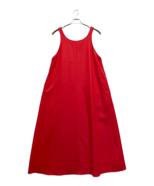 BALLSEY（ボールジィ）BALLSEY (ボールジィ) ストレッチボタニー ジャンパースカート レッド サイズ:36 未使用品の古着・服飾アイテム