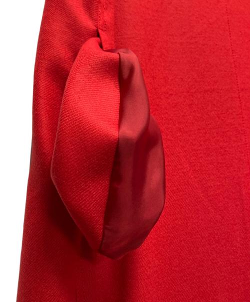 BALLSEY（ボールジィ）BALLSEY (ボールジィ) ストレッチボタニー ジャンパースカート レッド サイズ:36 未使用品の古着・服飾アイテム