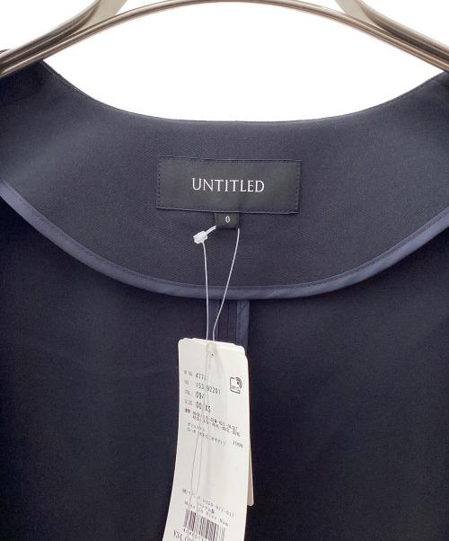 UNTITLED（アンタイトル）UNTITLED (アンタイトル) タスランストレッチコート ネイビーの古着・服飾アイテム