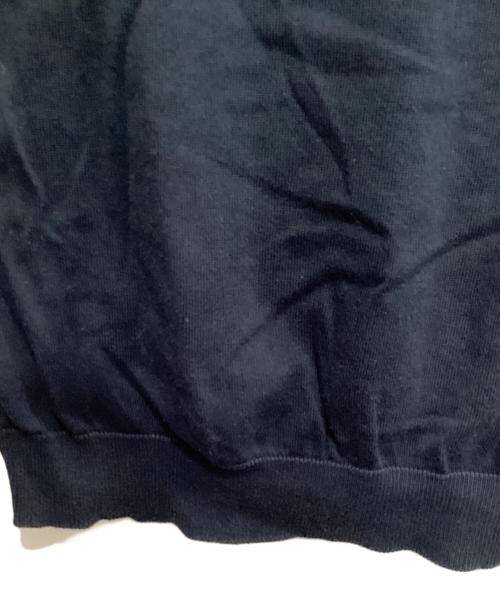PRADA（プラダ）PRADA (プラダ) ニットポロシャツ ネイビー サイズ:48の古着・服飾アイテム