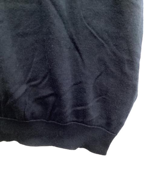 PRADA（プラダ）PRADA (プラダ) ニットポロシャツ ネイビー サイズ:48の古着・服飾アイテム