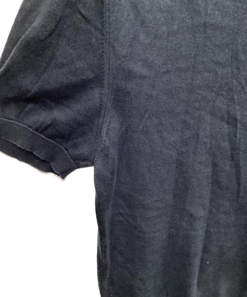 PRADA（プラダ）PRADA (プラダ) ニットポロシャツ ネイビー サイズ:48の古着・服飾アイテム