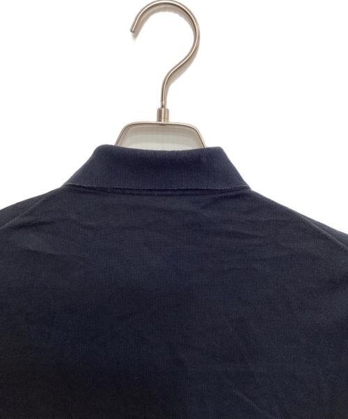 PRADA（プラダ）PRADA (プラダ) ニットポロシャツ ネイビー サイズ:48の古着・服飾アイテム