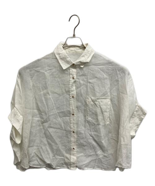 Gready Brilliant（グレディ ブリリアン）Gready Brilliant (グレディ ブリリアン) リネンドルマンシャツ ホワイト サイズ:38の古着・服飾アイテム