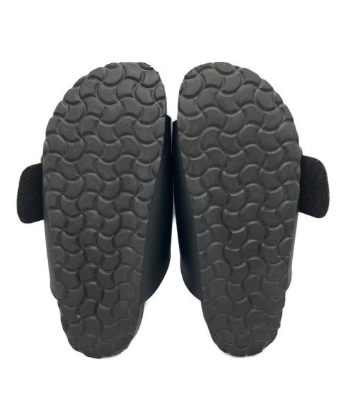 plakton（プラクトン）PLAKTON (プラクトン) ビッグバックルレザーサンダル ブラック サイズ:22.5の古着・服飾アイテム
