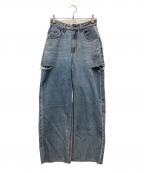 CADUNEカデュネ）の古着「サイドスリットデニム」｜ブルー