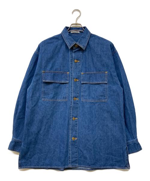 AURALEE（オーラリー）AURALEE (オーラリー) 25SS SELVEDGE LIGHT OZ DENIM SHIRT インディゴ サイズ:3の古着・服飾アイテム