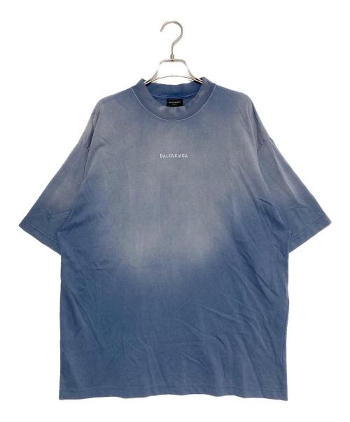 BALENCIAGA（バレンシアガ）BALENCIAGA (バレンシアガ) BACK Tシャツ ブルー サイズ:Mの古着・服飾アイテム