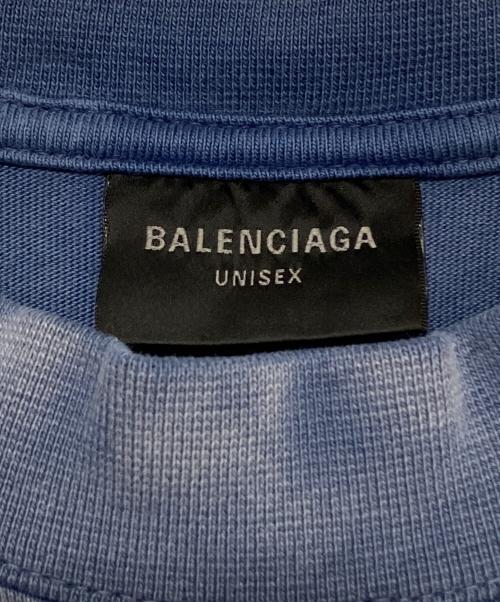 BALENCIAGA（バレンシアガ）BALENCIAGA (バレンシアガ) BACK Tシャツ ブルー サイズ:Mの古着・服飾アイテム