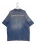 BALENCIAGA (バレンシアガ) BACK Tシャツ ブルー サイズ:M：45000円