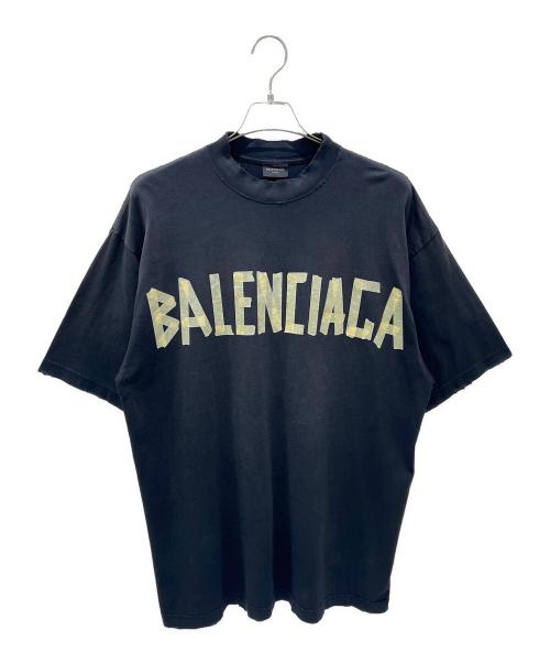 BALENCIAGA（バレンシアガ）BALENCIAGA (バレンシアガ) Tape Type Medium Fit Tee グレー サイズ:Sの古着・服飾アイテム