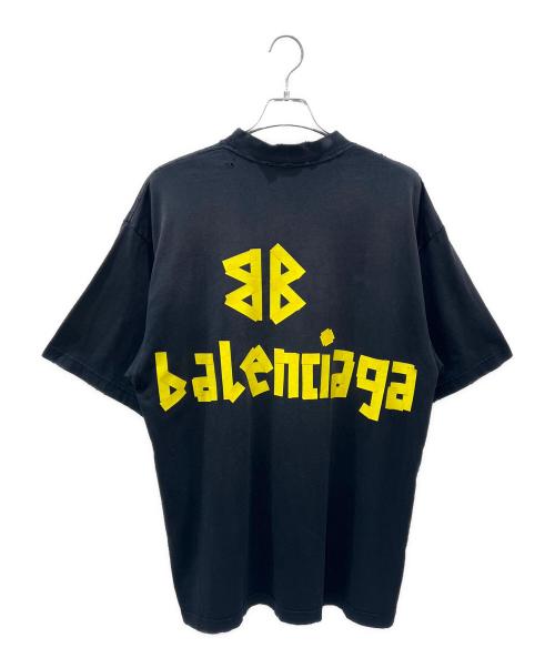 BALENCIAGA（バレンシアガ）BALENCIAGA (バレンシアガ) Tape Type Medium Fit Tee グレー サイズ:Sの古着・服飾アイテム