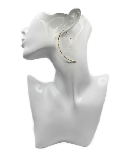 MIZUKI（ミズキ）MIZUKI (ミズキ) 14KYG ラージバナナフープピアス サイズ:ラージの古着・服飾アイテム