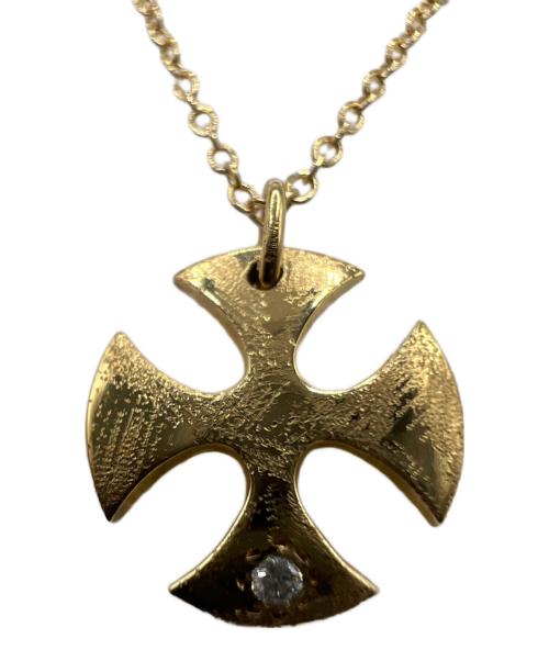 MIZUKI（ミズキ）MIZUKI (ミズキ) 1Pダイヤクロスネックレスの古着・服飾アイテム