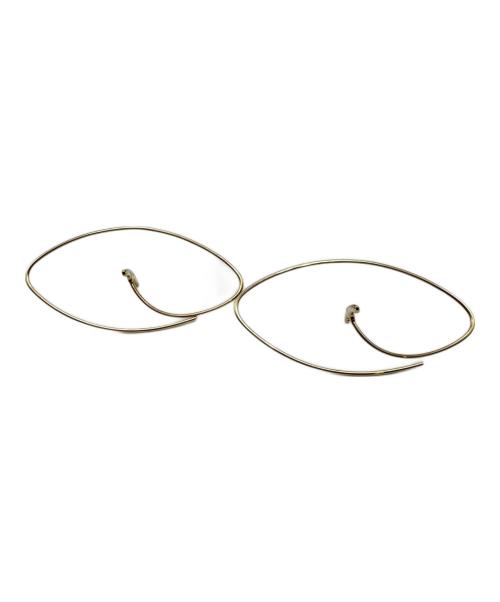 hirotaka（ヒロタカ）hirotaka (ヒロタカ) GOSSAMER ダイヤモンド フローティングピアス サイズ:Lの古着・服飾アイテム