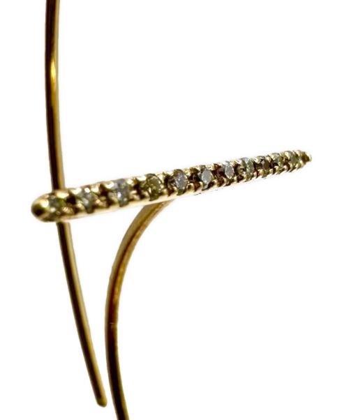 hirotaka（ヒロタカ）hirotaka (ヒロタカ) GOSSAMER ダイヤモンド フローティングピアス サイズ:Lの古着・服飾アイテム