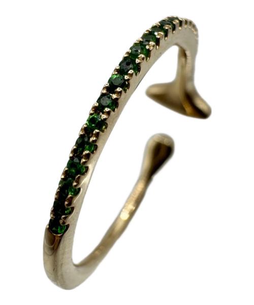 hirotaka（ヒロタカ）hirotaka (ヒロタカ) GOSSAMER グリーンガーネット イヤーカフの古着・服飾アイテム