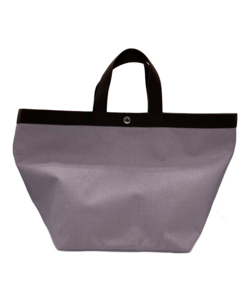 Herve Chapelier（エルベシャプリエ）Herve Chapelier (エルベシャプリエ) コーデュラ舟形トートバッグ パープル×ブラウンの古着・服飾アイテム