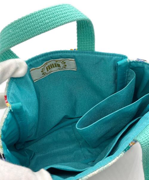 FEILER（フェイラー）FEILER (フェイラー) ハイジミニトートバッグ グリーンの古着・服飾アイテム