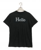 MADISON BLUEマディソンブルー）の古着「HELLO CREW NECK TEE」｜ブラック