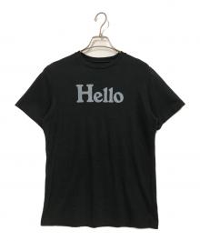 MADISON BLUE（マディソンブルー）の古着「HELLO CREW NECK TEE」｜ブラック