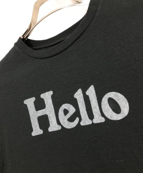 MADISON BLUE（マディソンブルー）MADISON BLUE (マディソンブルー) HELLO CREW NECK TEE ブラック サイズ:Sの古着・服飾アイテム