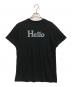 MADISON BLUE（マディソンブルー）の古着「HELLO CREW NECK TEE」｜ブラック