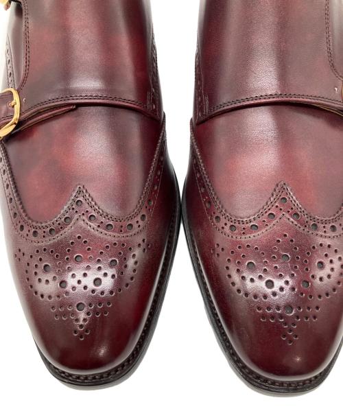 SCOTCH GRAIN（スコッチグレイン）SCOTCH GRAIN (スコッチグレイン) モデナ ウイング・ダブルモンクシューズ ボルドー サイズ:26.5の古着・服飾アイテム
