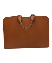 土屋鞄（ツチヤカバン）の古着「マグナス ファスナートップブリーフ」｜ブラウン