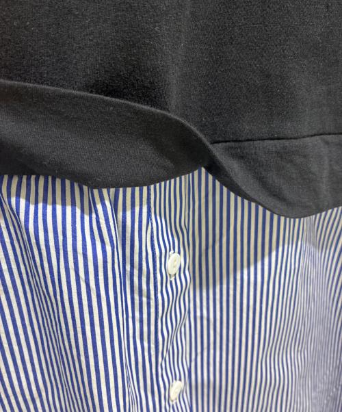 ENFOLD（エンフォルド）ENFOLD (エンフォルド) SHIRT LAYERED LONG-SLEEVES T-SHIRT ネイビー サイズ:38の古着・服飾アイテム