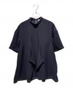 ENFOLDエンフォルド）の古着「SQUARE-HEM PULLOVER」｜ネイビー