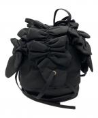 ENFOLDエンフォルド）の古着「FLOWER BAG」｜ブラック