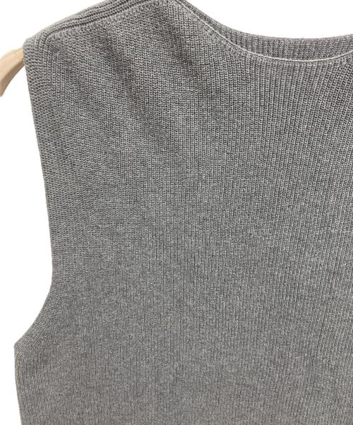 KAGURE（カグレ）kagure (カグレ) ドライコットンニットベスト グレー サイズ:Freeの古着・服飾アイテム
