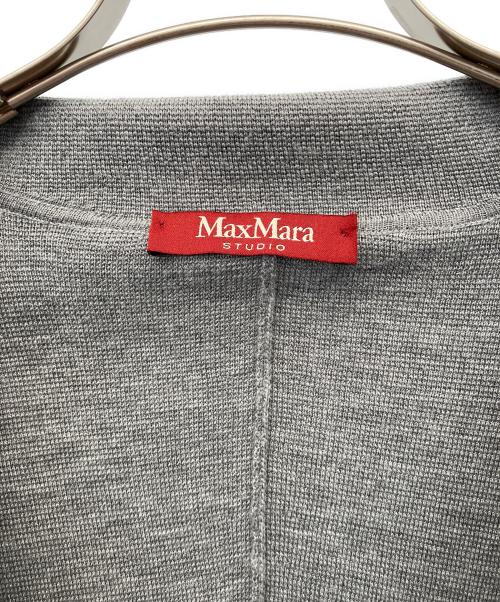 Max Mara Studio（マックスマーラ ストゥディオ）Max Mara Studio (マックスマーラ ストゥディオ) ニットジャケット グレ サイズ:Mの古着・服飾アイテム