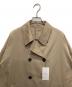中古・古着 JOURNAL STANDARD (ジャーナルスタンダード) ライトクロスPコート ベージュ サイズ:Free 未使用品：8000円