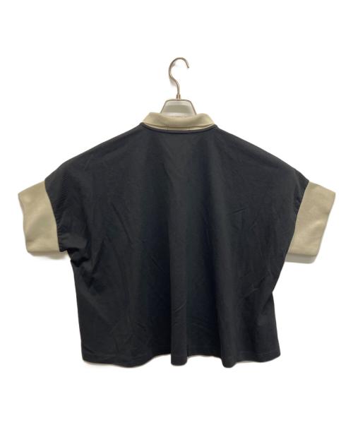 FRED PERRY（フレッドペリー）FRED PERRY (フレッドペリー) バイカラーボクシーポロシャツ ブラック サイズ:38の古着・服飾アイテム