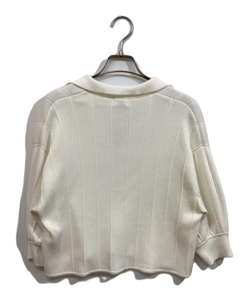 MANOF（マノフ）MANOF (マノフ) KNIT POLO TOPS ホワイト サイズ:	SIZE Freeの古着・服飾アイテム
