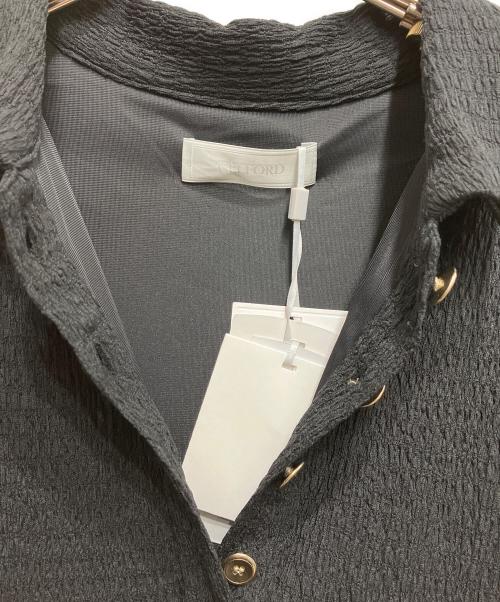 CELFORD（セルフォード）CELFORD (セルフォード) 金ボタンシャーリングカットソーワンピース ブラック サイズ:38 未使用品の古着・服飾アイテム