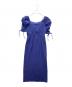 NATURAL BEAUTY BASIC (ナチュラルビューティーベーシック) サッカーオフショルIラインワンピース ブルー サイズ:M：5000円