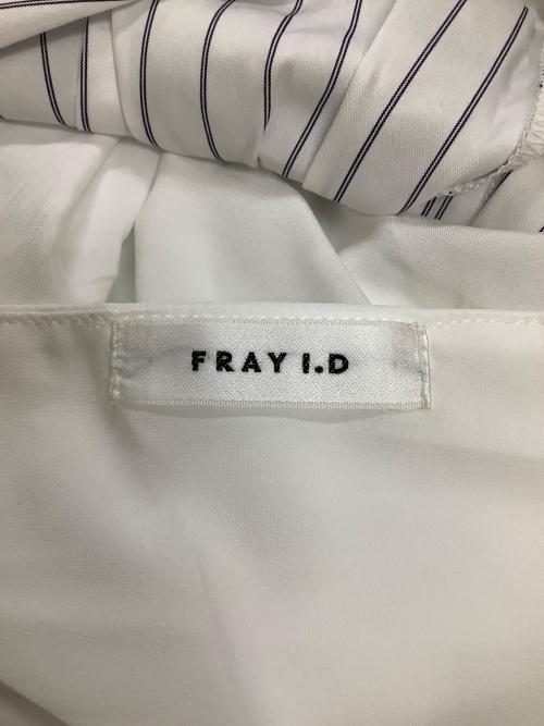 FRAY ID（フレイ アイディー）FRAY ID (フレイ アイディー) FWFO251086 2wayネックフレアシャツワンピース ホワイト サイズ:1の古着・服飾アイテム