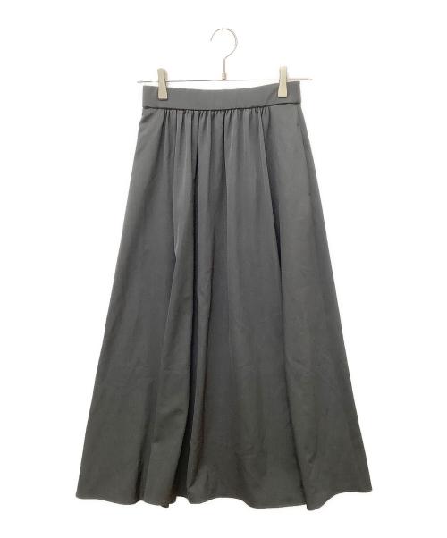 NATURAL BEAUTY BASIC（ナチュラルビューティーベーシック）NATURAL BEAUTY BASIC (ナチュラルビューティーベーシック) クロップドギャザーブラウス＆スカート チャコールグレー サイズ:Mの古着・服飾アイテム