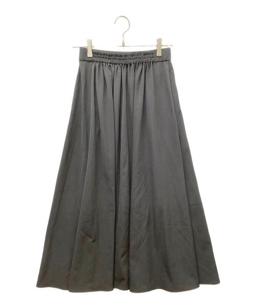 NATURAL BEAUTY BASIC（ナチュラルビューティーベーシック）NATURAL BEAUTY BASIC (ナチュラルビューティーベーシック) クロップドギャザーブラウス＆スカート チャコールグレー サイズ:Mの古着・服飾アイテム