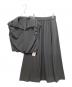 NATURAL BEAUTY BASIC（ナチュラルビューティーベーシック）の古着「クロップドギャザーブラウス＆スカート」｜チャコールグレー